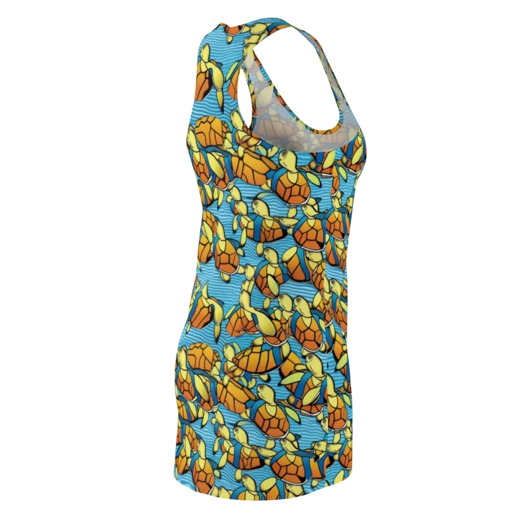 Tidal Shell Parade on Racerback Dress — Back Side