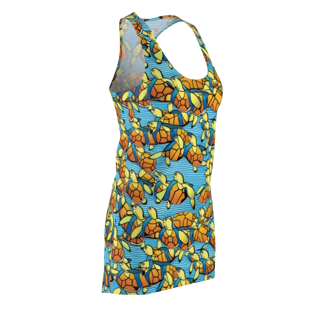 Tidal Shell Parade on Racerback Dress — Front Side
