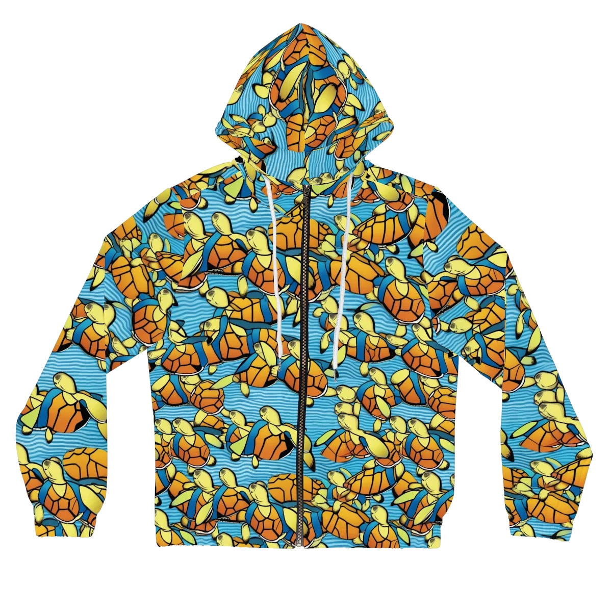 Tidal Shell Parade on Women's Full-Zip Hoodie — Front