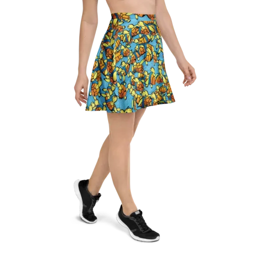 Tidal Shell Parade on a Skater Skirt