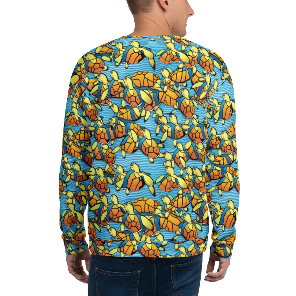 Tidal Shell Parade on Sweatshirt — Back