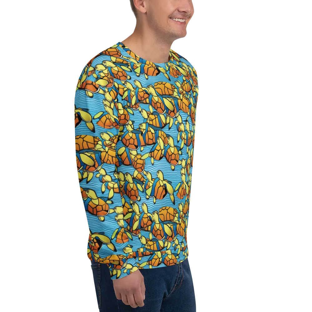 Tidal Shell Parade on Sweatshirt — Right Front