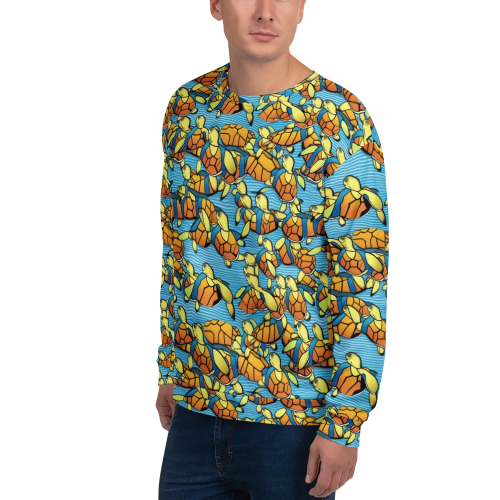 Tidal Shell Parade on Sweatshirt — Left Front