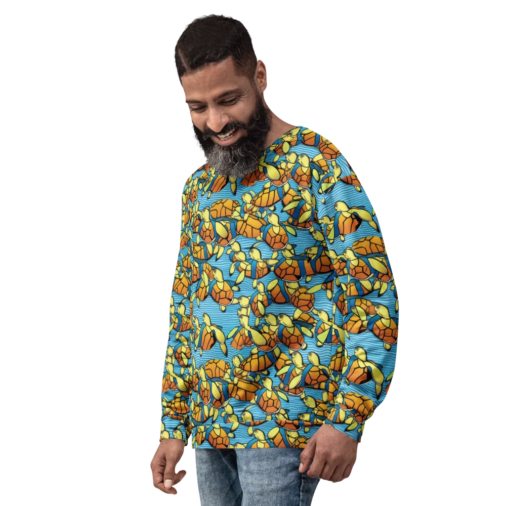 Tidal Shell Parade on Sweatshirt — Left Front
