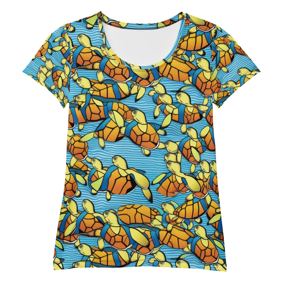 Tidal Shell Parade on Women's Athletic T-Shirt — Front