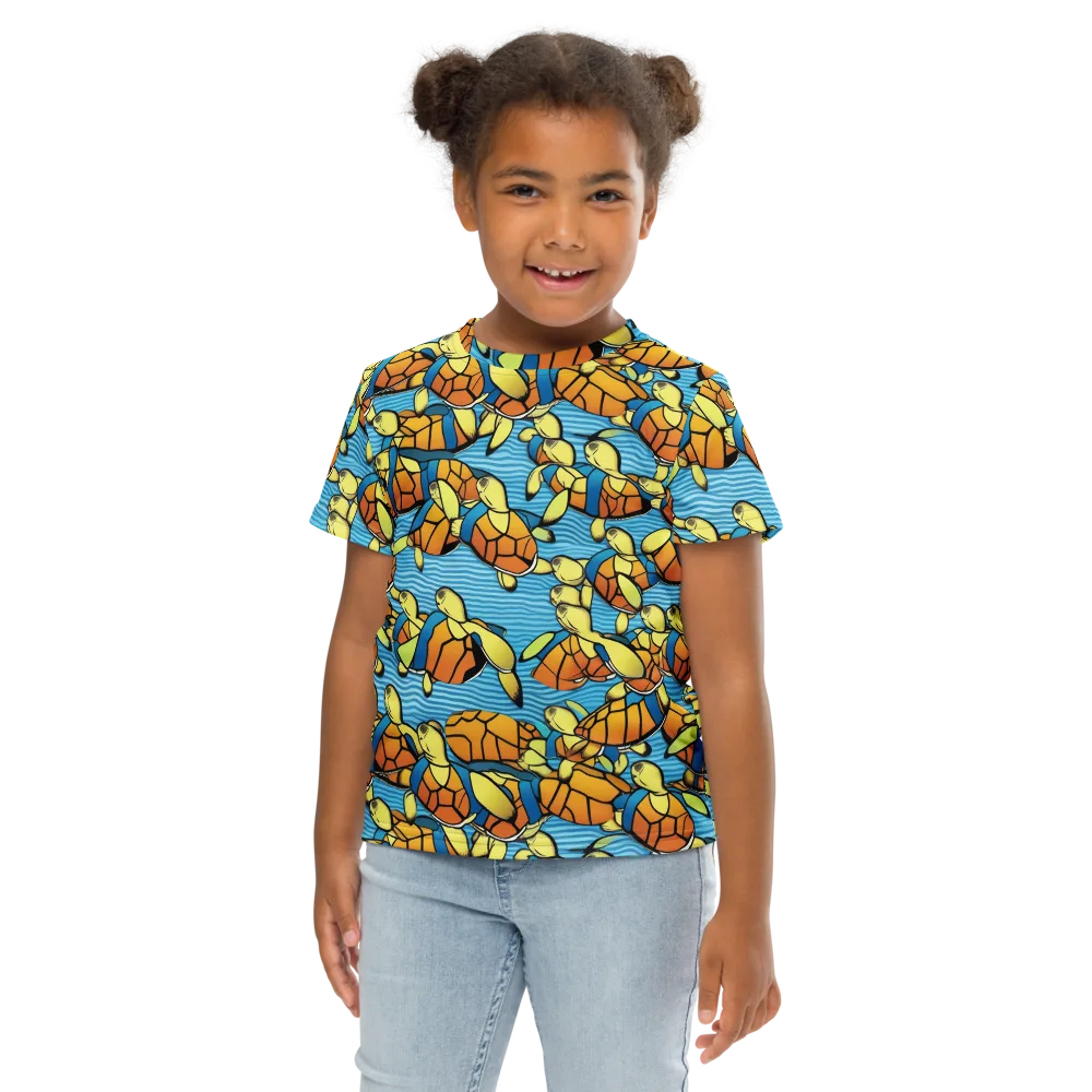 Tidal Shell Parade on Kids Crew Neck T-Shirt — Front