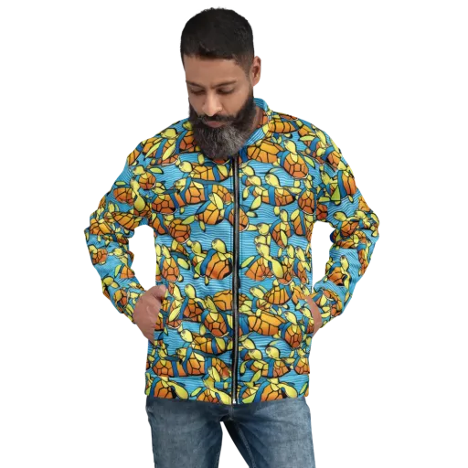 Tidal Shell Parade on a Bomber Jacket
