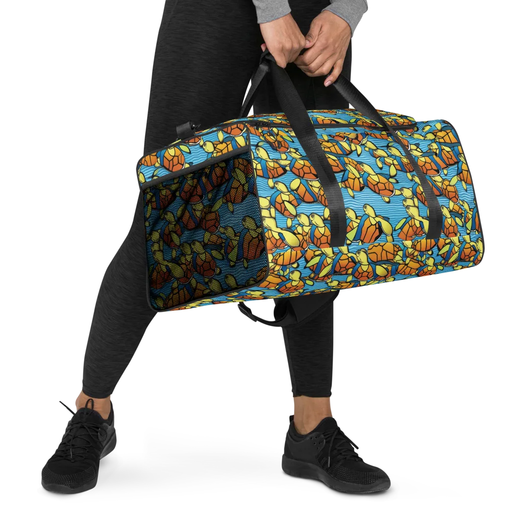 Tidal Shell Parade on Duffle Bag — Right Front
