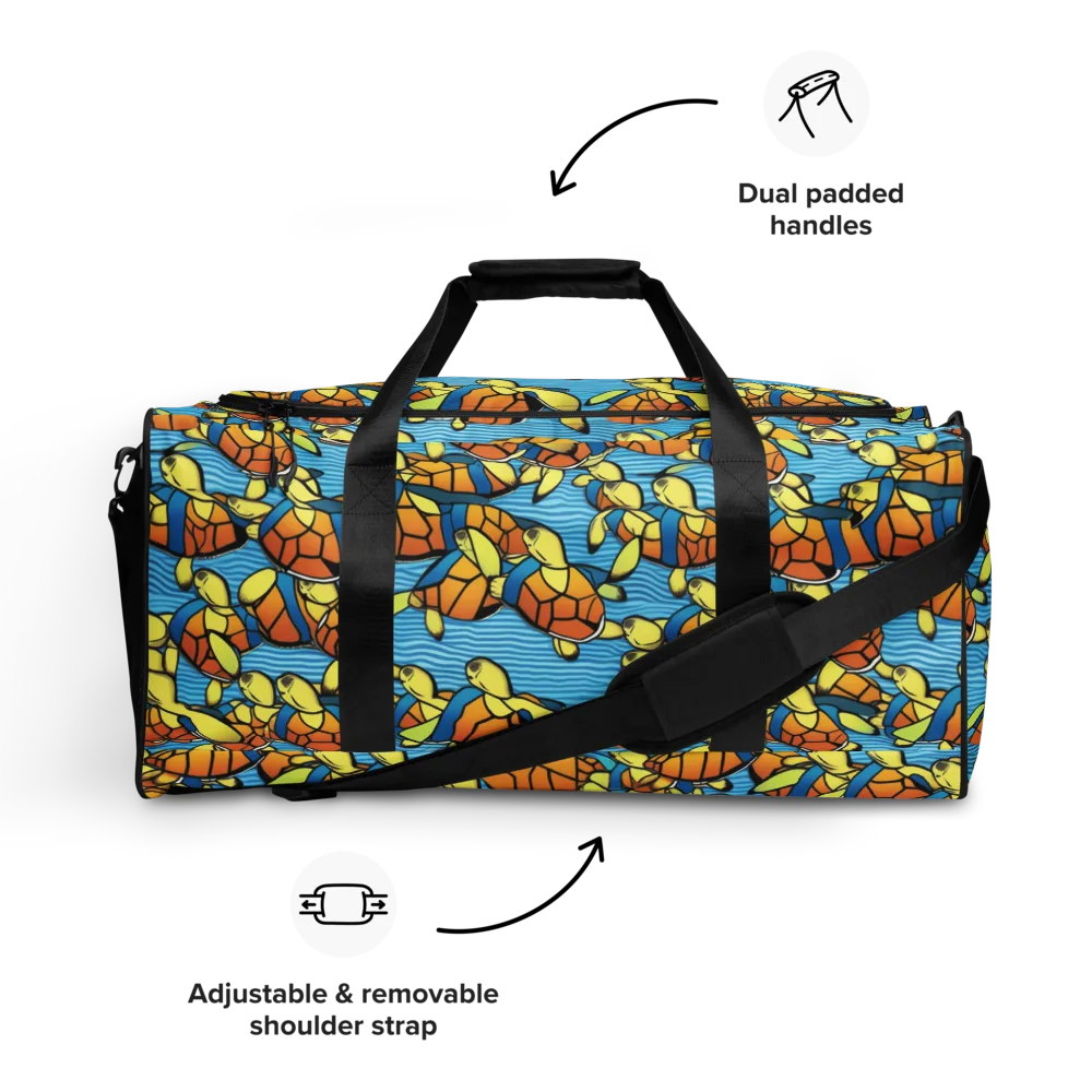 Tidal Shell Parade on Duffle Bag — Front