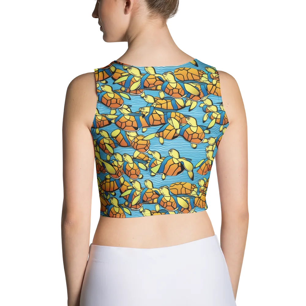 Tidal Shell Parade on Crop Top — Back