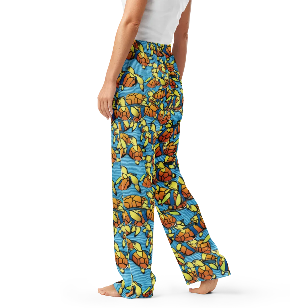 Tidal Shell Parade on Women's Pajama Pants — Left