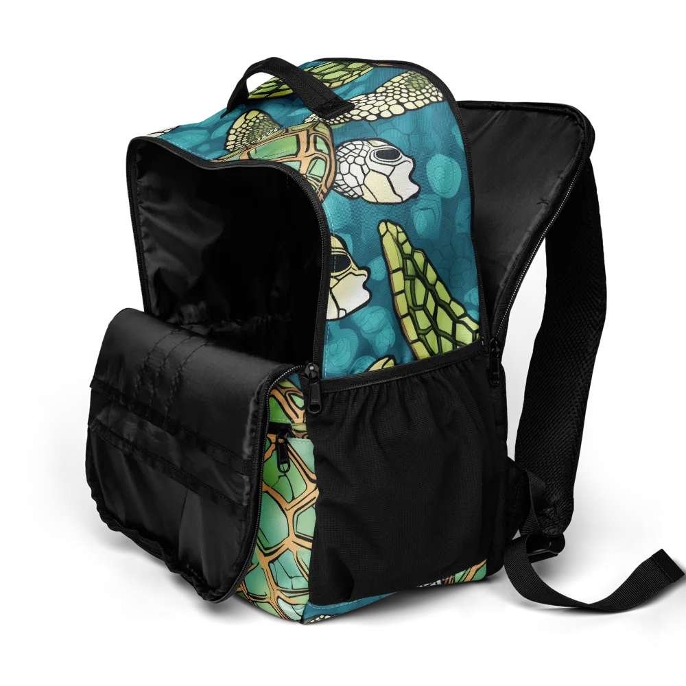 Lagoon Turtles on Utility Backpack — Product details 2