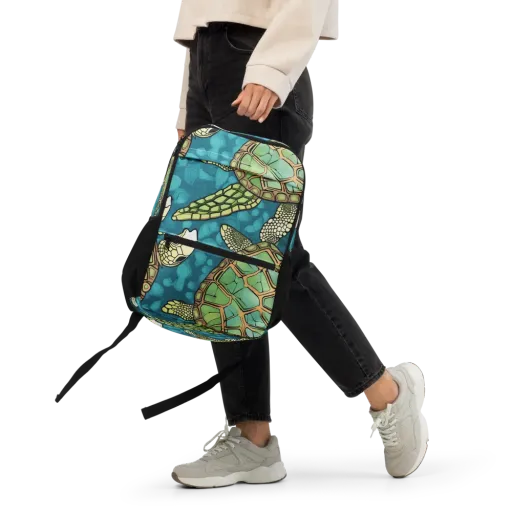 Lagoon Turtles on a Utility Backpack