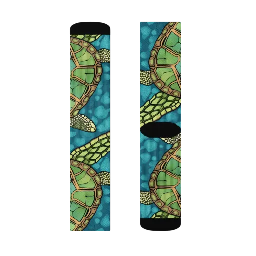 Lagoon Turtles on a Socks