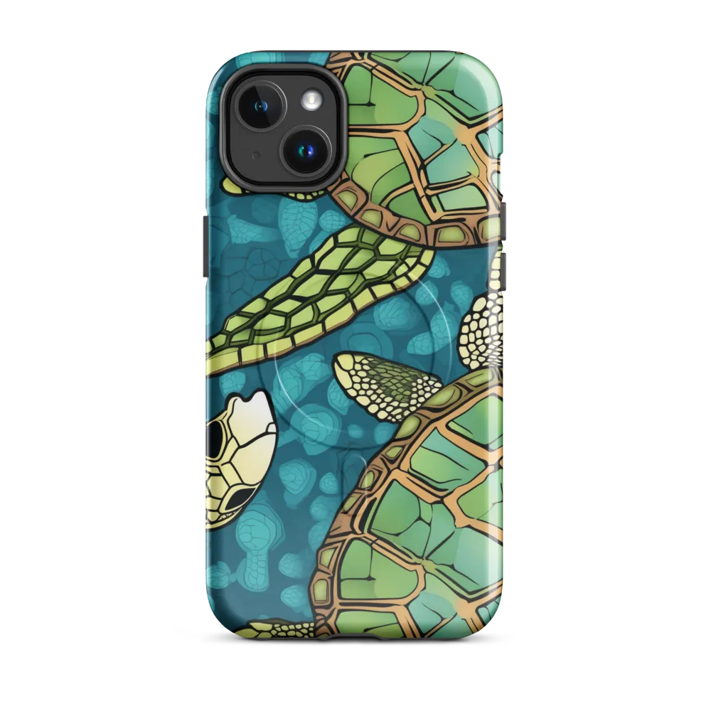 Lagoon Turtles on MagSafe Tough Case for iPhone® — Front