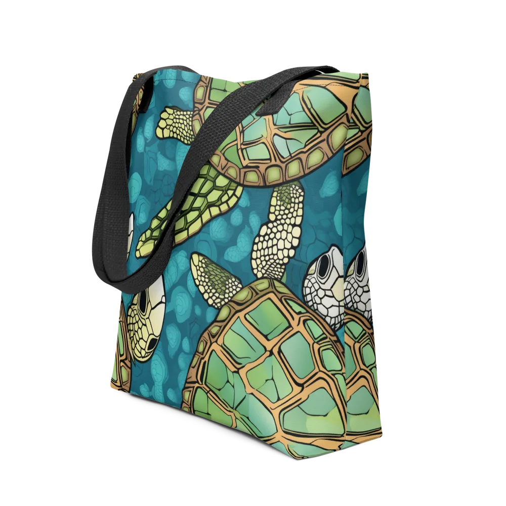 Lagoon Turtles on Tote Bag — Front