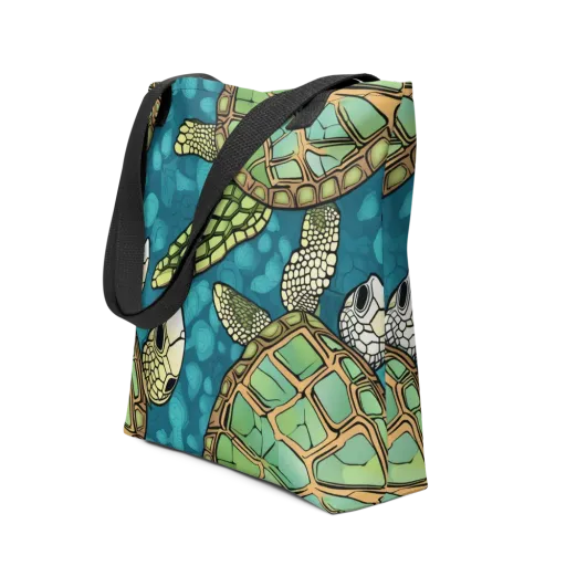 Lagoon Turtles on a Tote Bag