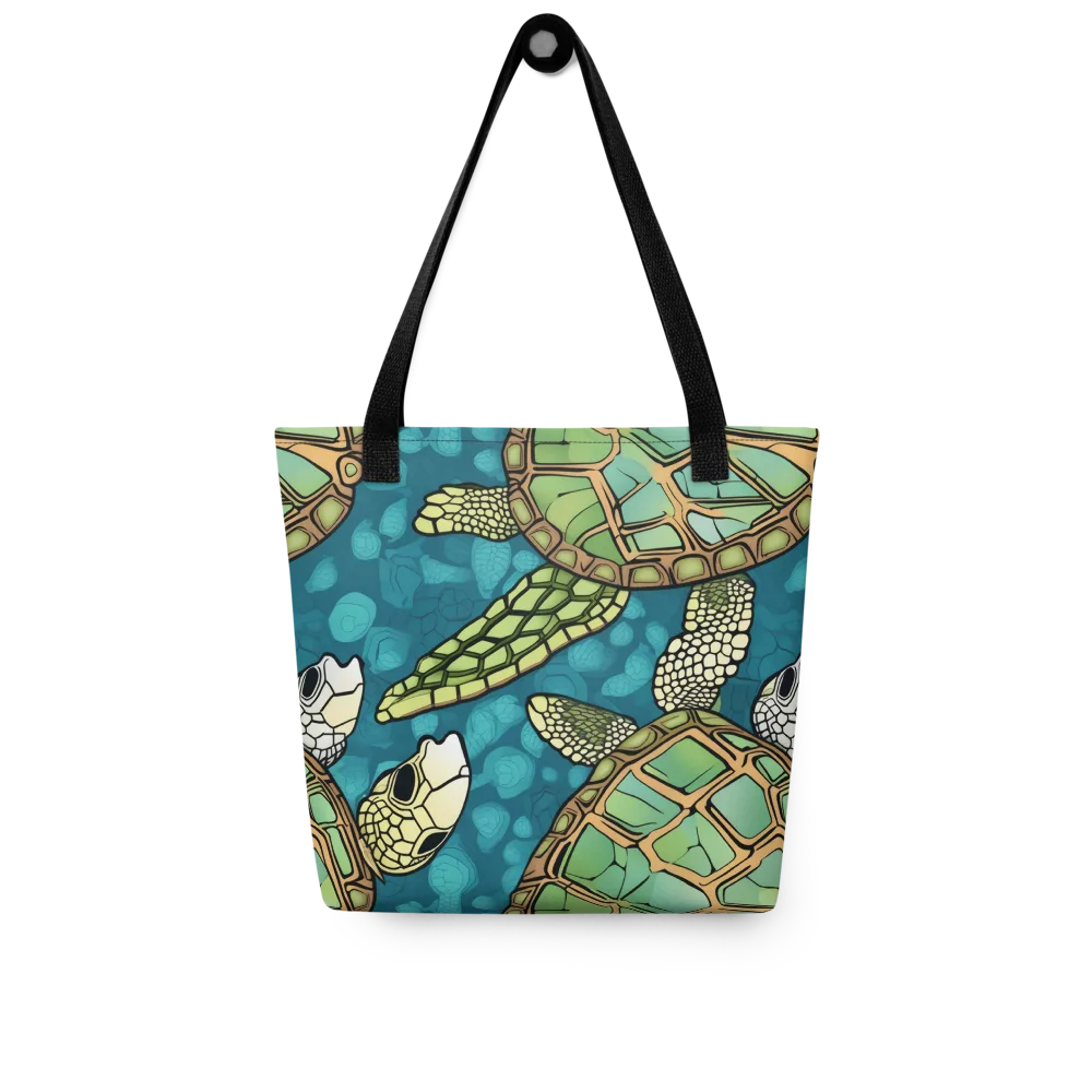Lagoon Turtles on Tote Bag — Front