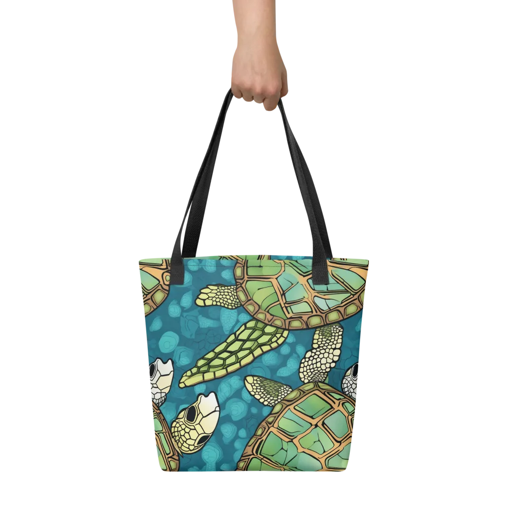 Lagoon Turtles on Tote Bag — Front