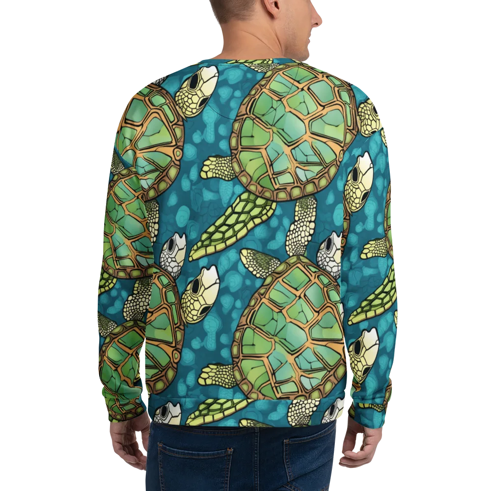 Lagoon Turtles on Sweatshirt — Back