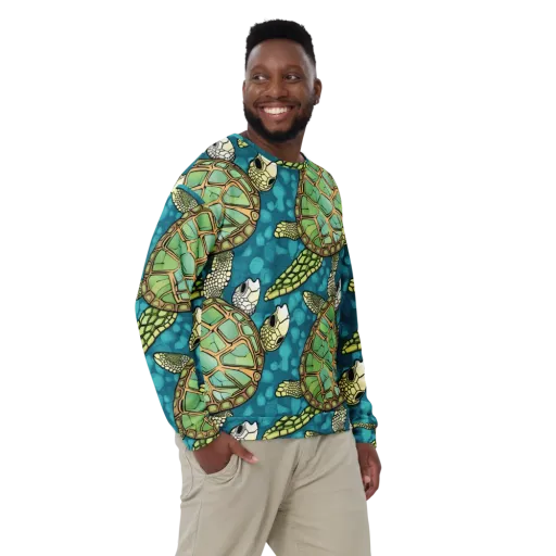 Lagoon Turtles on a Sweatshirt