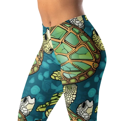Lagoon Turtles on a Leggings
