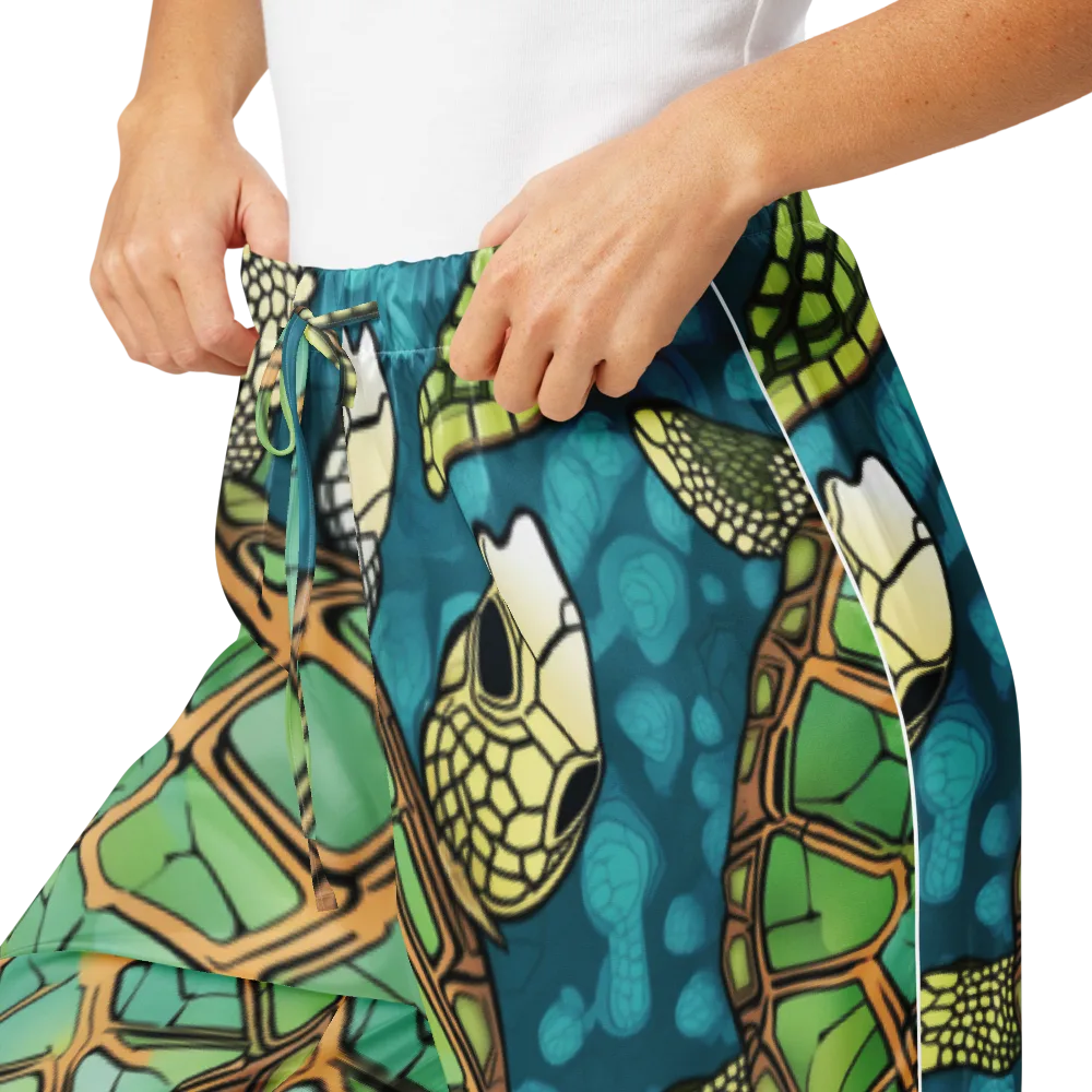 Lagoon Turtles on Women's Pajama Pants — Product details
