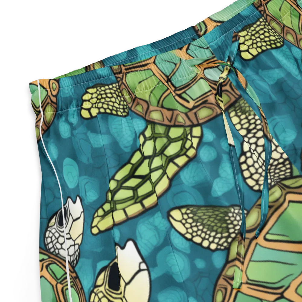 Lagoon Turtles on Women's Pajama Shorts — Product details