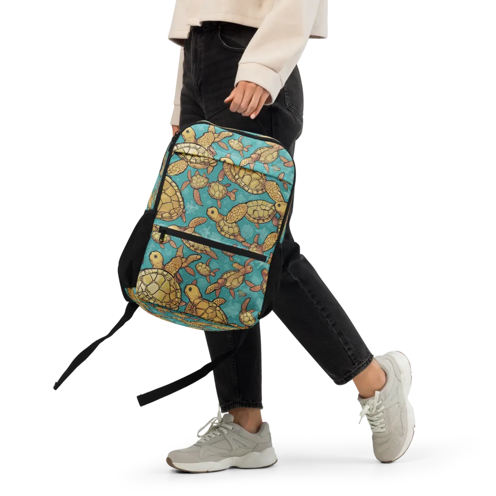 Tidal Tortoises on Utility Backpack — Front