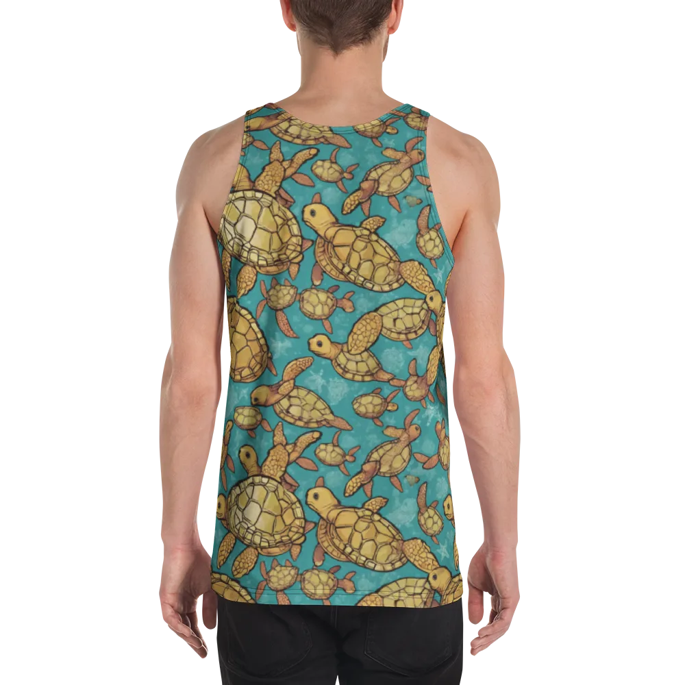 Tidal Tortoises on Men's Tank Top — Back