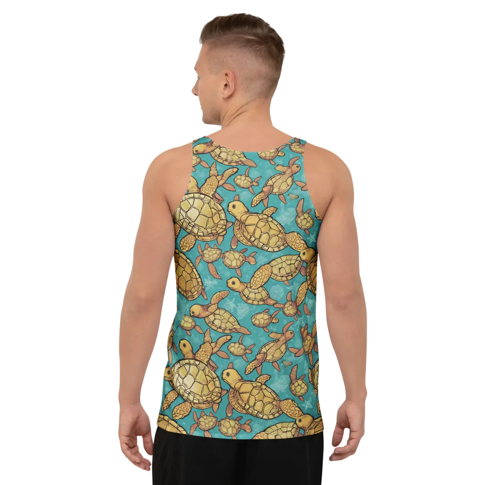 Tidal Tortoises on Men's Tank Top — Back