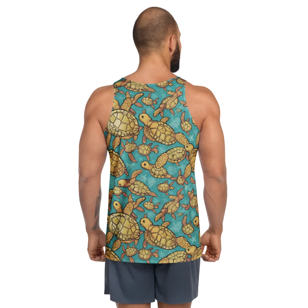 Tidal Tortoises on Men's Tank Top — Back