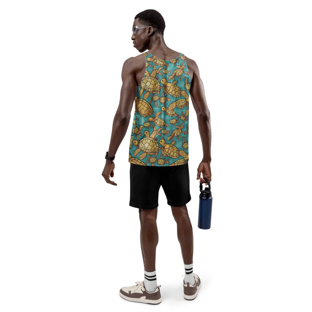 Tidal Tortoises on Men's Tank Top — Back