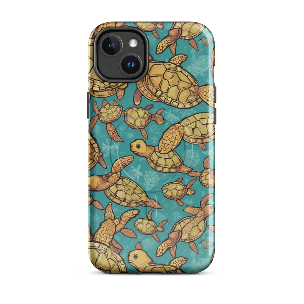 Tidal Tortoises on MagSafe Tough Case for iPhone® — Front