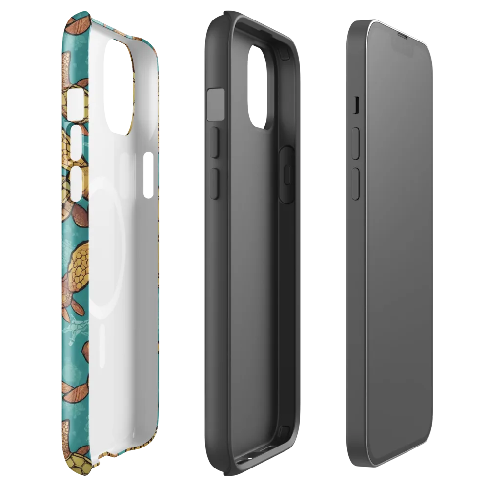 Tidal Tortoises on MagSafe Tough Case for iPhone® — Front