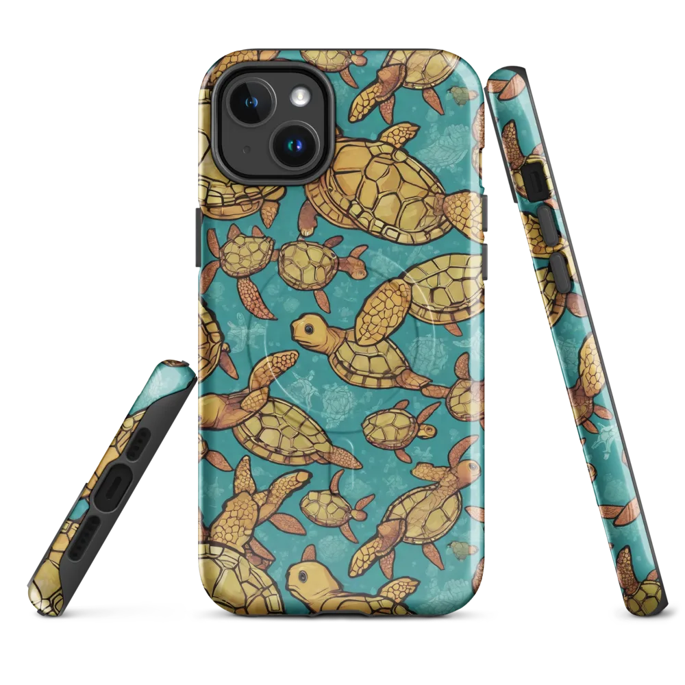Tidal Tortoises on MagSafe Tough Case for iPhone® — Front