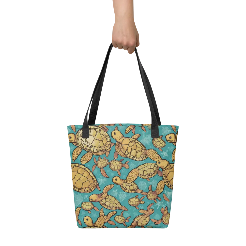 Tidal Tortoises on Tote Bag — Front