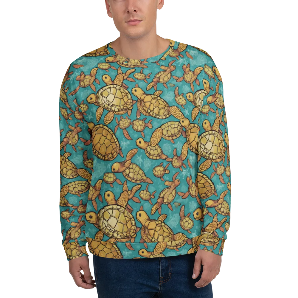 Tidal Tortoises on Sweatshirt — Front