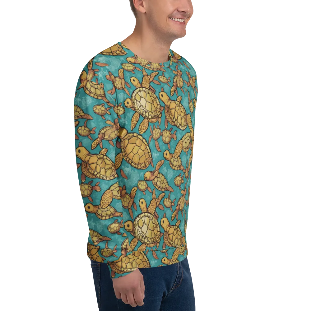 Tidal Tortoises on Sweatshirt — Right Front