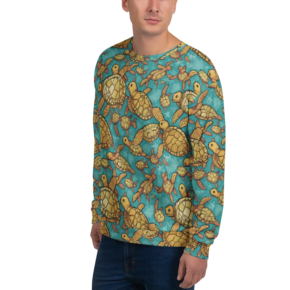 Tidal Tortoises on Sweatshirt — Left Front