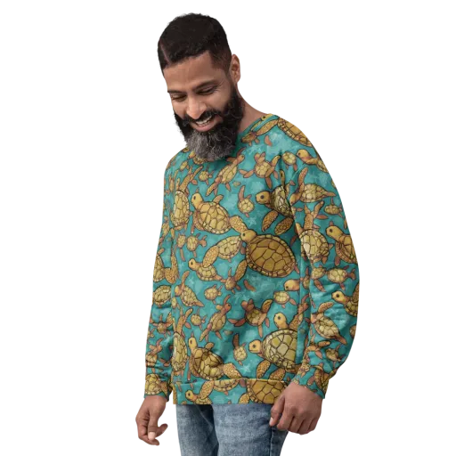 Tidal Tortoises on a Sweatshirt