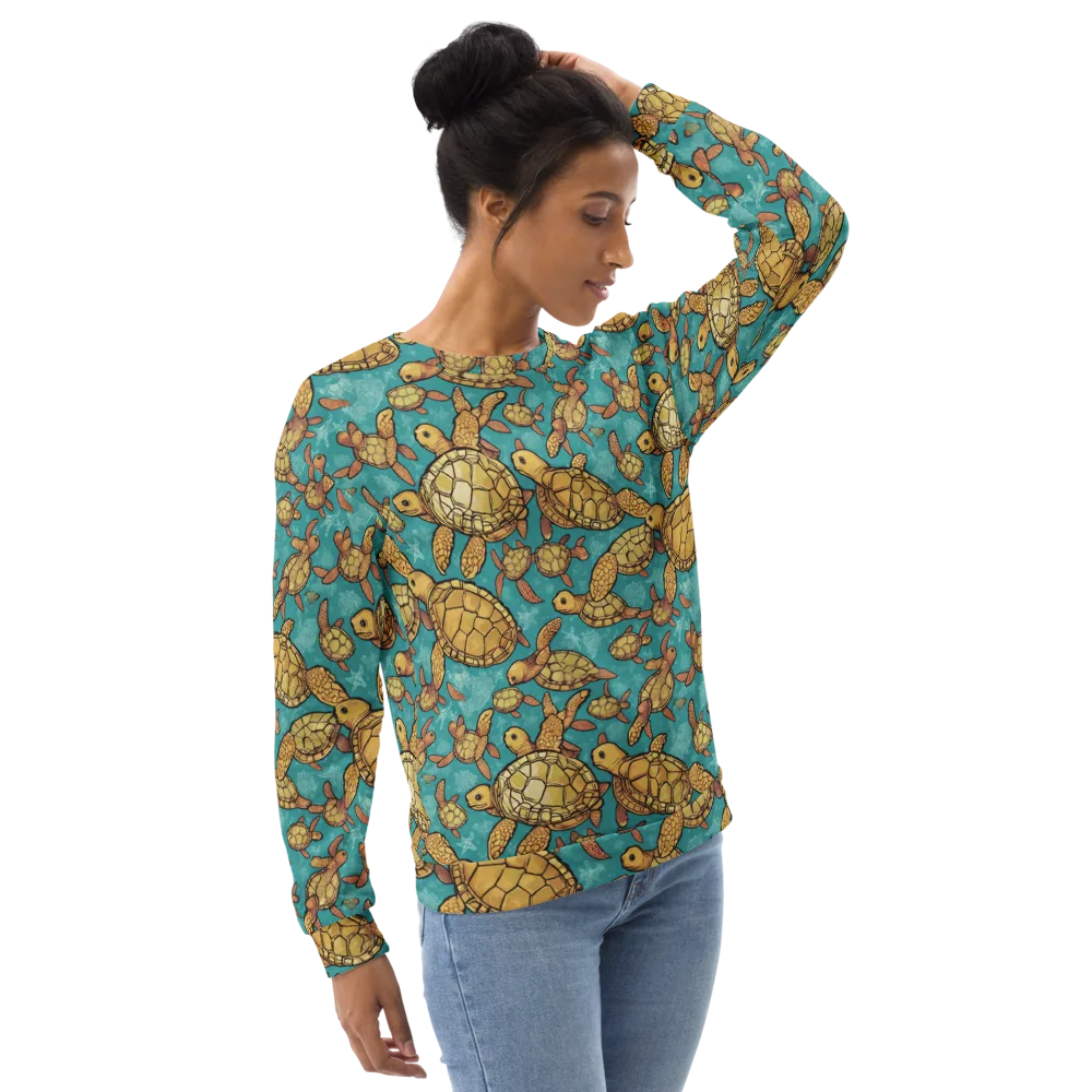 Tidal Tortoises on Sweatshirt — Right Front