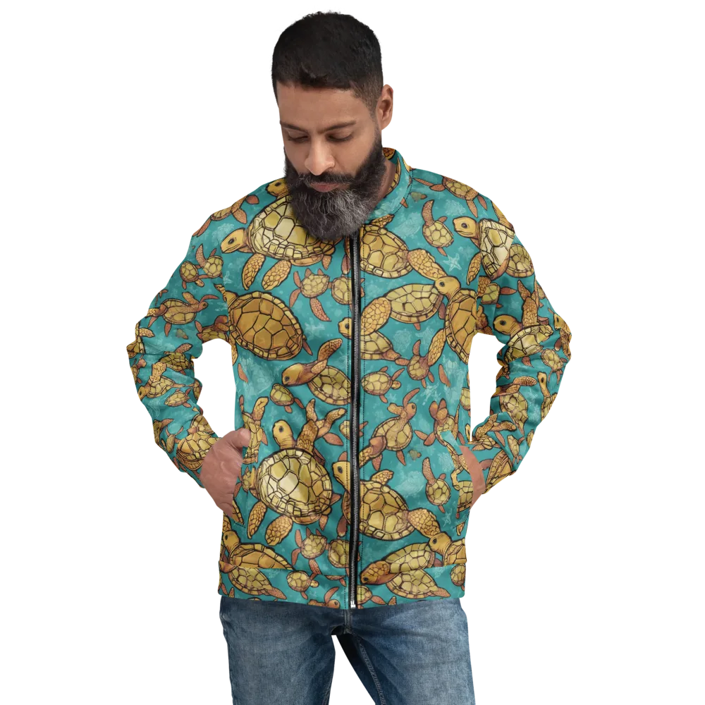 Tidal Tortoises on Bomber Jacket — Front