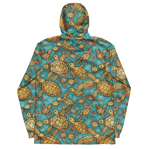 Tidal Tortoises on a Men's Windbreaker