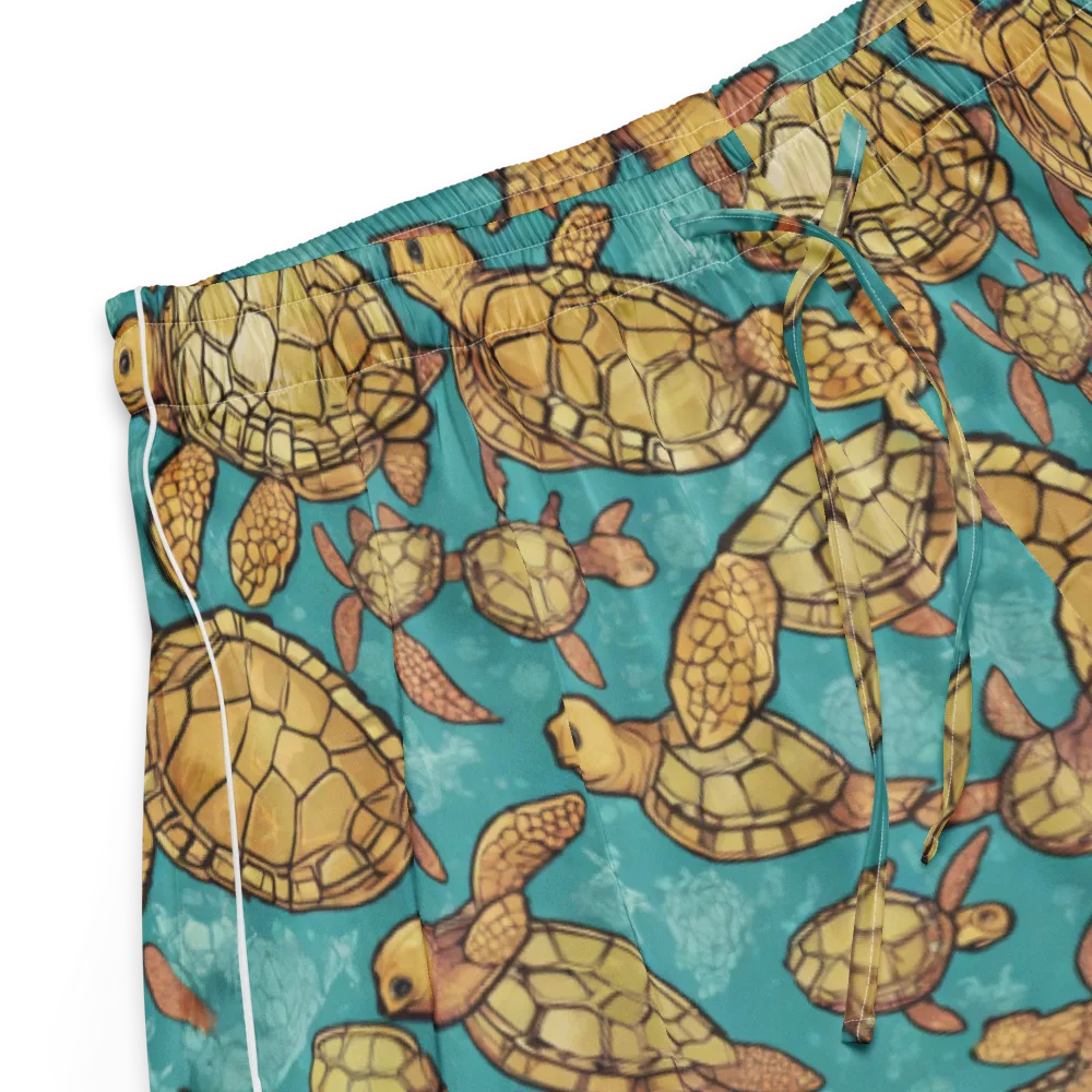Tidal Tortoises on Women's Pajama Shorts — Product details