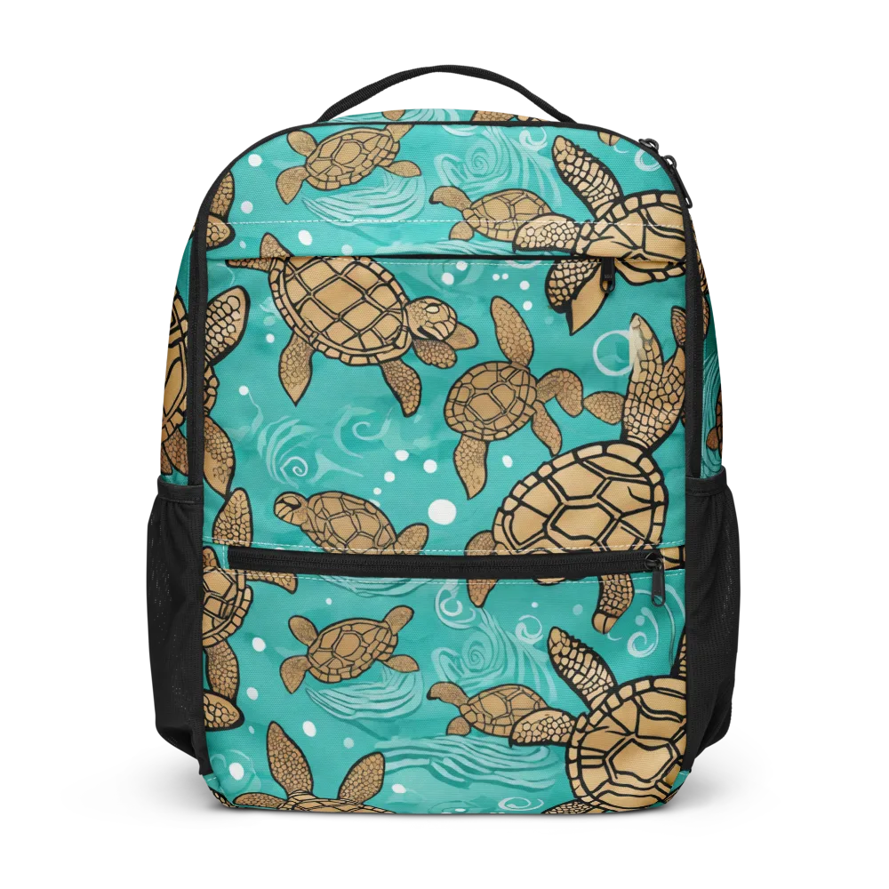 Turtle Tide on Utility Backpack — Front