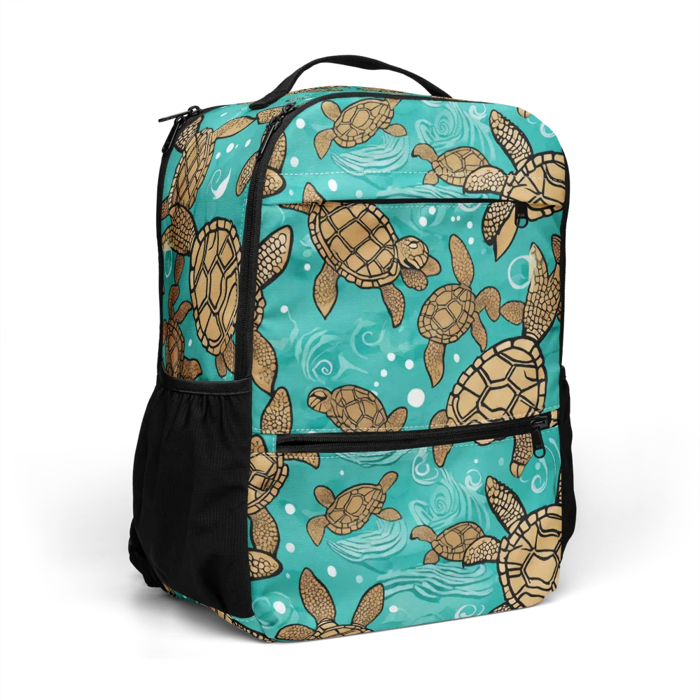 Turtle Tide on Utility Backpack — Right Front