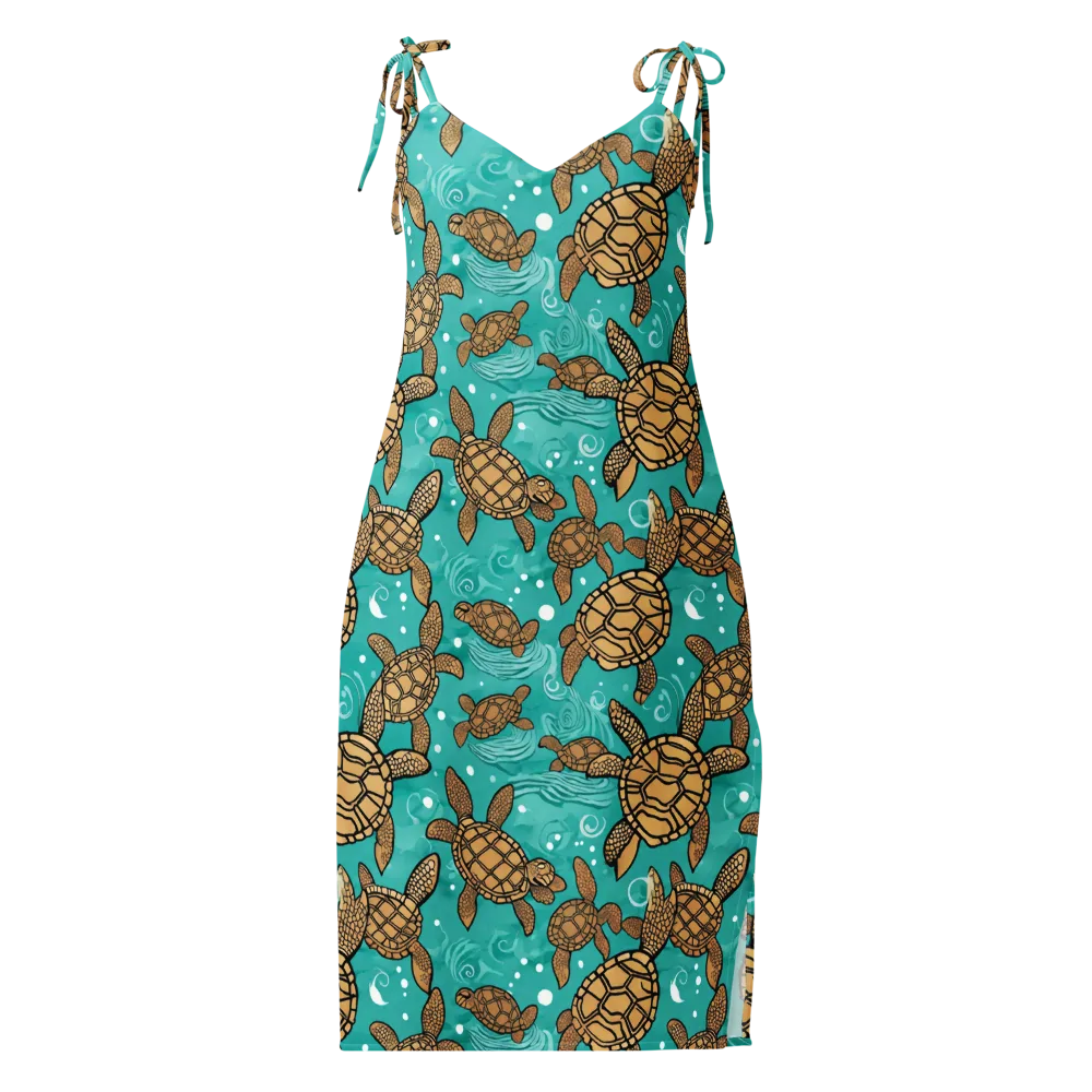 Turtle Tide on Slip Dress — Front