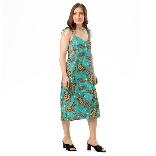 Turtle Tide on a Slip Dress