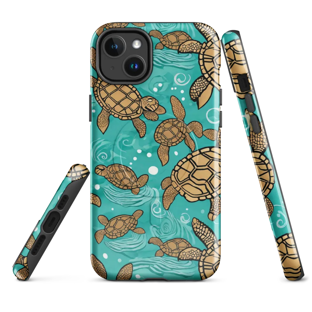 Turtle Tide on MagSafe Tough Case for iPhone® — Front